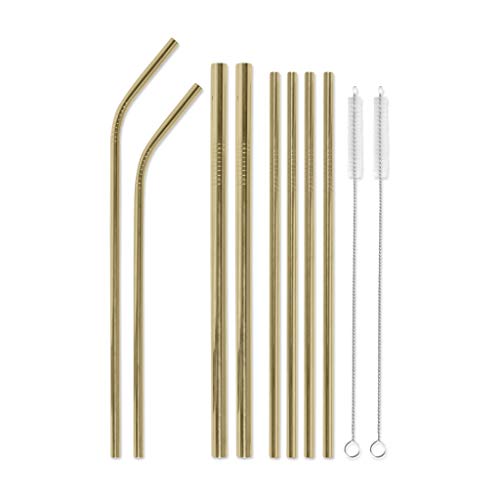 Juego de pitillos reutilizables de acero inoxidable con estuche miniatura 3