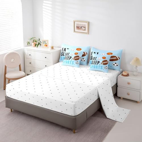 Image of Feelyou Sports Comforter Set Queen Size Kids Boys Girls