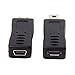 chenyang 2 Pack Mini USB Male/Female to Micro USB Male/Female Extension Connector Adapter