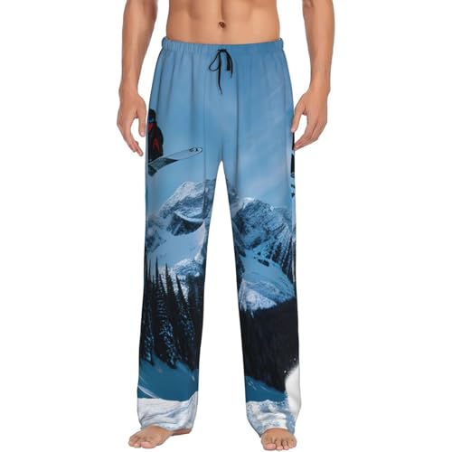 Pantalon de pyjama homme snowboard en coton léger et fluide