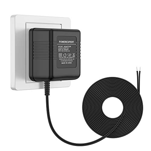 Xwartre 18V 500mA Doorbell Power Supply Adapter Compatible with Ring Video Doorbell Pro/Ring Video Doorbell/Ring Video Doorbell 2 / Nest Hello Doorbell Transformer(26FT Cable)