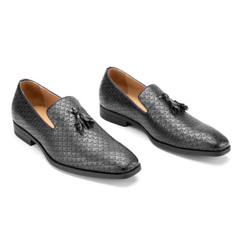 Image of Meijiana Mens Loafers Wedding Dress Shoes Slip-On Loafers for Men Tuxedo Suit Shoes