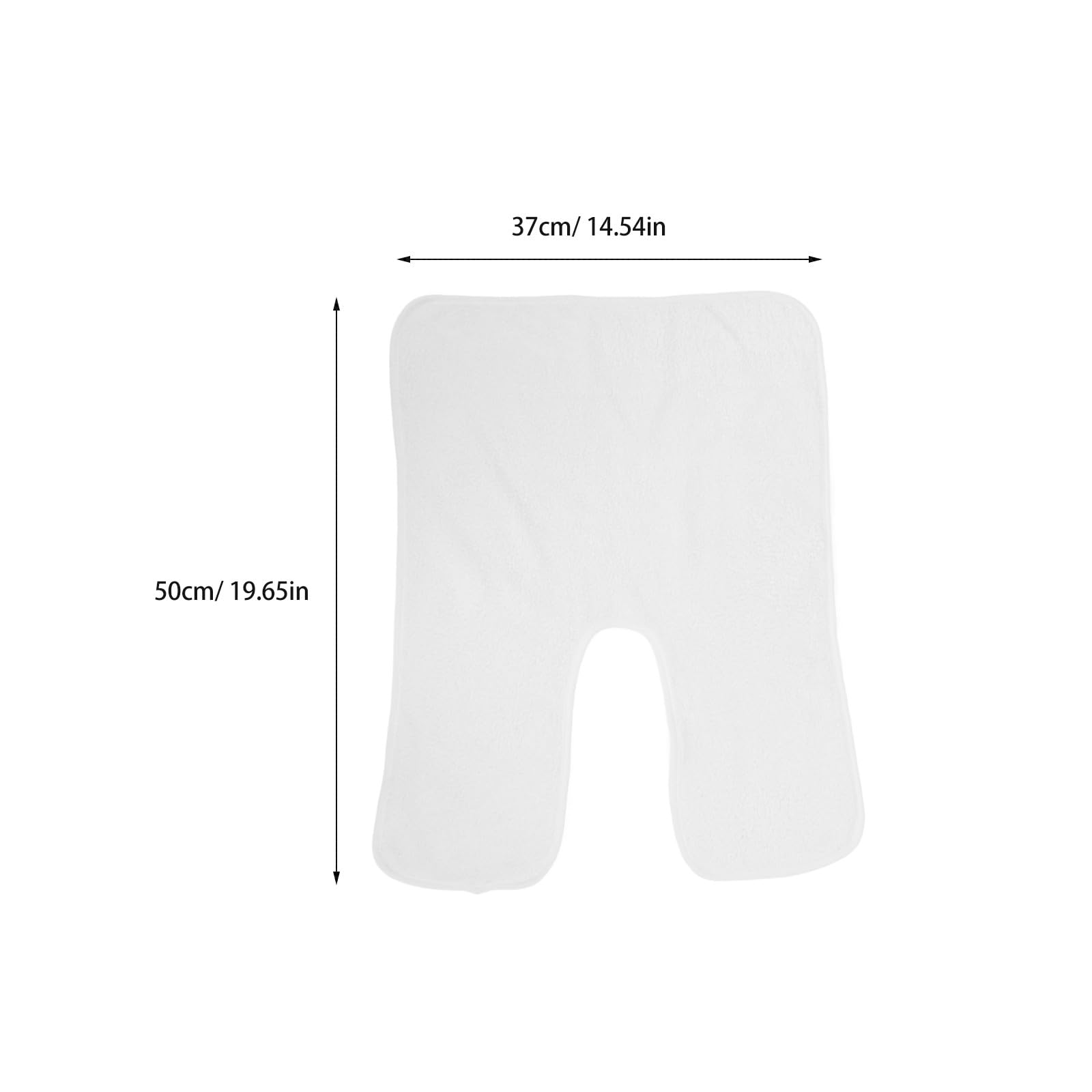 4 Toallas Faciales de Coral Suave Diseño Dividido, Ideales para Masaje y Cuidado Cutáneo, Color Blanco, Paquete de 4 Unidades
