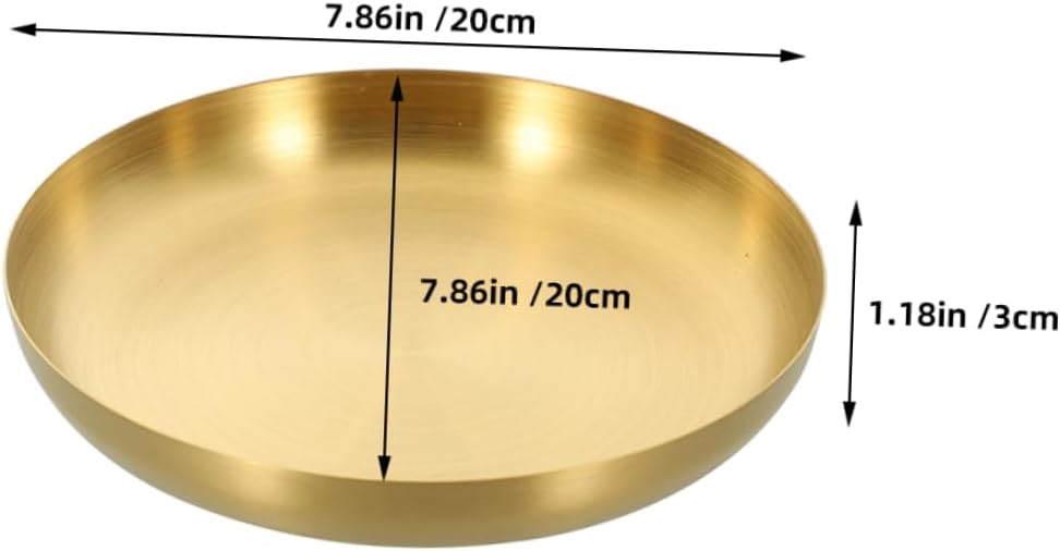 Stainless Steel Steak Plate for Breakfast, Vegetables, Parties