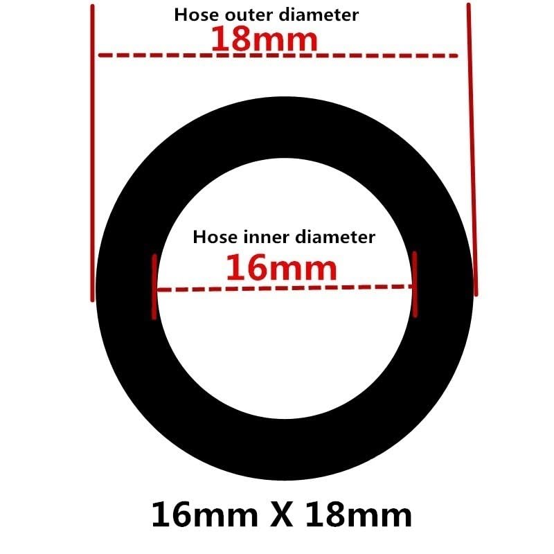 flexiable rubber Clear Transparent Hose Water Pump 4mm 5mm 6mm 7mm 8mm 9mm 10mm 12mm 14mm 16mm 18mm 20mm 22mm 25mm Inner diameter PVC Flexible Tube drain elastic (Color : 16mm X 18mm, Size : 1 meter