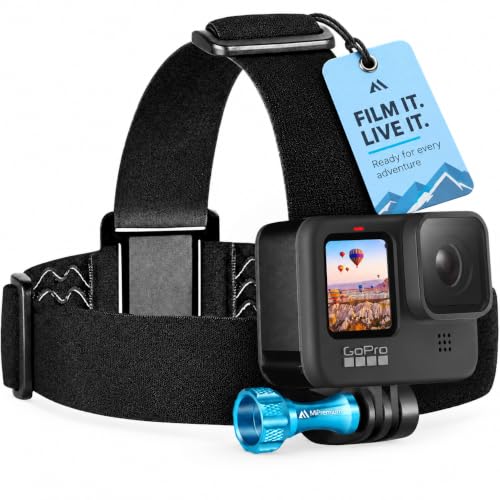 MiPremium Head Strap Mount Compatible with GoPro Hero 13 12 11 10 9 8 7 6 5