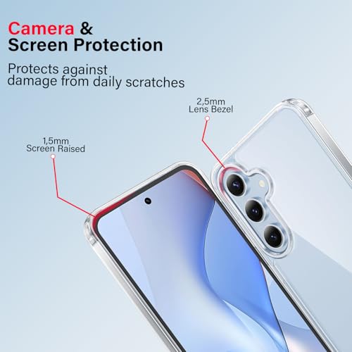 Image of KACA Clear Back Cover Case for Samsung Galaxy S25 Plus 5G |Case for Samsung Galaxy S25 Plus 5G|Shockproof Bumper TPU Protective Design - Transparent
