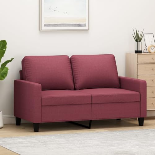 LAPOOH Sofá de 2 plazas de Tela Rojo Tinto 120 cm, Sofas De Salon, Hogar Sofa, Muebles Salon, Sofa Relax, Sofá Moderno - 359161