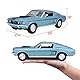 Maisto Ford Mustang GT Cobra Jet: Modellauto mit Federung, Maßstab 1:18, Türen und Motorhaube beweglich, Fertigmodell, lenkbar, 24 cm, hellblau (531167)