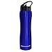 Hydracentials Stainless Steel Insulated Water Bottle with Straw 25oz Double Wall Wide Mouth Vacuum Insulation Design (Blue)