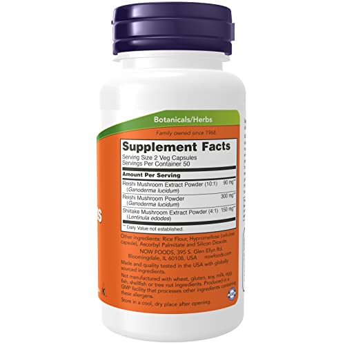 Now Foods Rei-Shi Mushrooms 270 Mg - 100 Caps ( Multi-Pack) #TOP19