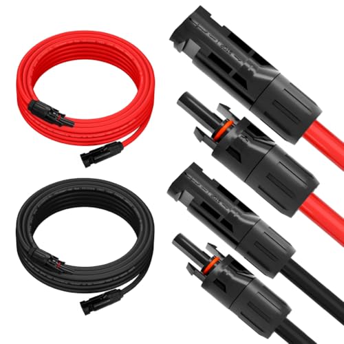 SIGA Solarkabel 6mm² 2x3m Verlängerungskabel H1Z2Z2-K Set Rot & Schwarz Verlängerung Solar PV Kabelâ€¦ – Miniatur