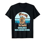 airedale terrier sci inverno coolest dog mom ever maglietta