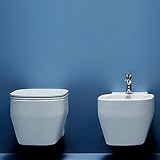 sanitari azzurra comoda sospesi Sedile in termoindurente slim con chiusura rallentata