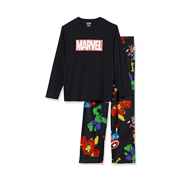 Amazon Essentials Mens Disney Star Wars Marvel Family Matching Flannel Pajamas Sleep Sets, 2-Piece Marvel Avengers, XX-Large - Image 7
