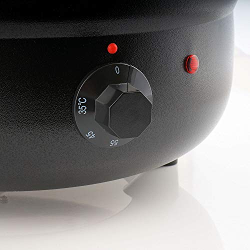 Foto von Mahlzeit Suppenkessel elektrisch 8 Liter | Suppentopf mit herausnehmbarem Edelstahl Einsatz und Deckel | bis 80°C | Warmhaltebehälter Essen, Suppenwärmer, Thekenkessel, Suppenwarmhaltebehälter
