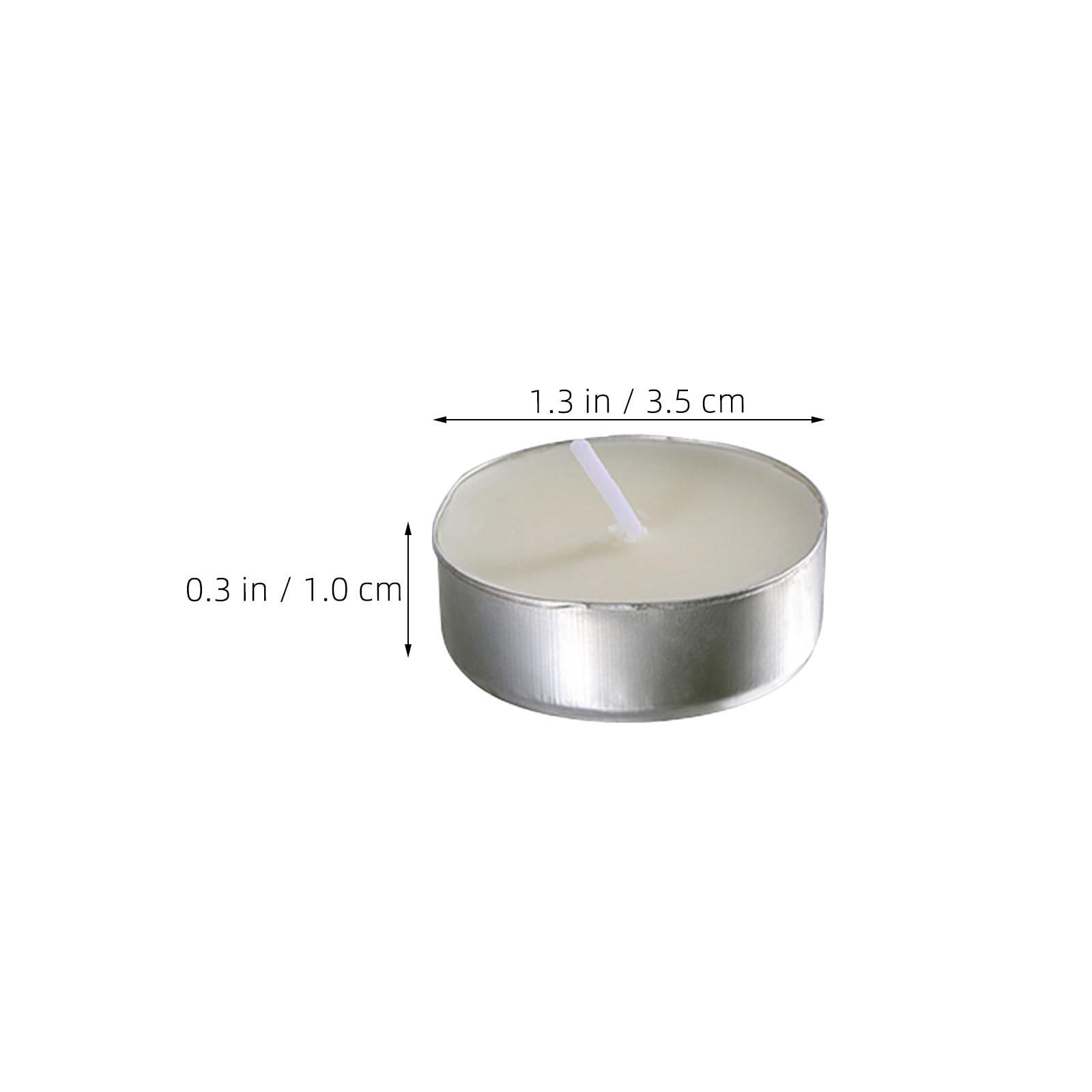 Beavorty 150 Unidades Velas Votivas de Té sin Aroma en Vaso de Aluminio para Decoración Versátil en Fiestas y Cenas Ambiente Romántico y Elegante