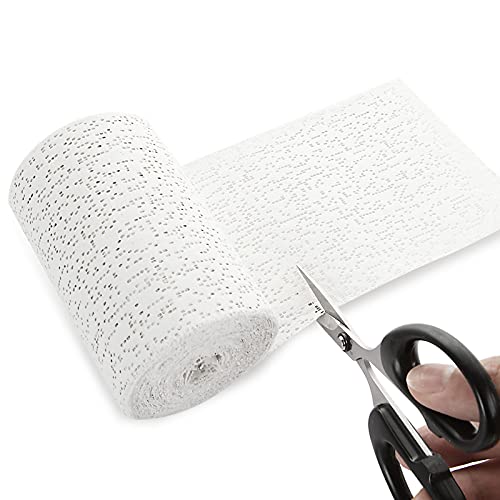 12 Pack Vendaje de Yeso para Manualidades, Cada Rollo 4 Pulgadas x 15 Pies, Rollo de Tela de Yeso para Máscaras, Paisajes, Moldeo de Vientre (4 pulgadas x 180 pulgadas / 5 yd) miniatura 4