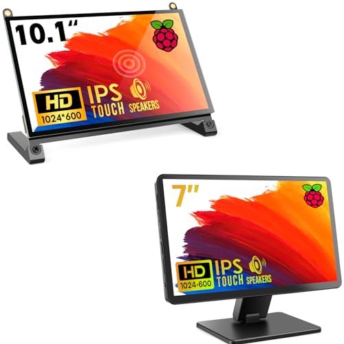 Image of ROADOM 10.1'' Raspberry Pi Monitor & 7'' Touchscreen with Case