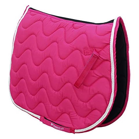 Rhinegold Full Raspberry Wave Saddle Pad Cover
