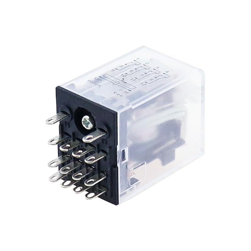 Relais 220v DC MY4NJ contacteur auxiliaire 14 broches pour automatisme industriel