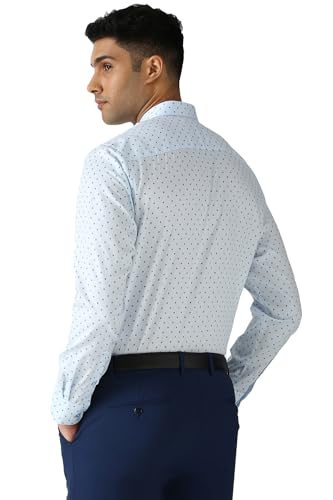 Image of Peter England Men's Cotton Print Slim Fit Shirt