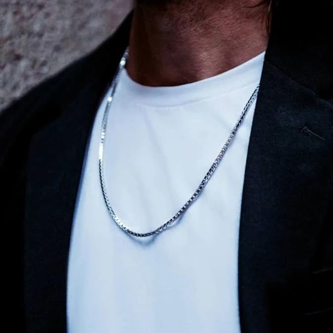 A Simple Necklaces for Women Sterling Silver,Exquisite Durable,16/18/20/22/24/26 Inches3