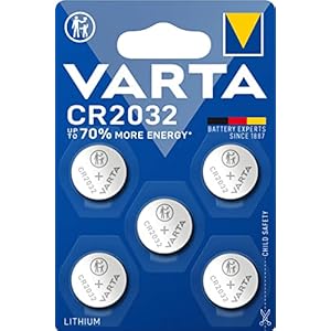 VARTA Batterien Knopfzellen CR2032, Lithium Coin, 3V, kindersichere Verpackung, für elektronische Kleingeräte…