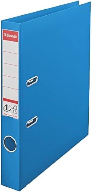 Esselte DIN A4 Folder, Blue, 52 mm Spine Width, Plastic, Vivida Series, 1 Pack, 624071
