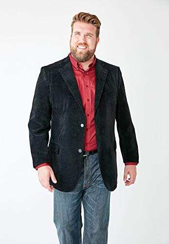 KingSize Men's Big & Tall Tall Velvet Blazer4