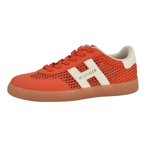 Tommy Hilfiger Womens Maisie Orange/White 800 9 Medium