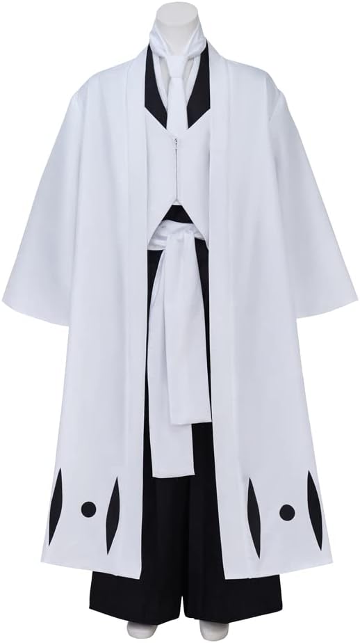 MelangCos Men's Hirako Shinji Cosplay Costume Toshiro Hitsugaya Uniform Halloween Outfit
