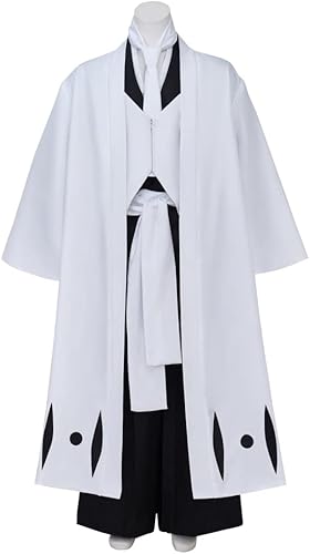 MelangCos Disfraz de Hirako Shinji para hombre, uniforme de Toshiro Hitsugaya, disfraz de Halloween