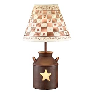 Collections Etc Primitive Country Antique Milk Can Table Lamp Collections Etc Primitive Country Antique Milk Can Table Lamp
