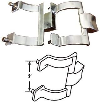 Gordon Glass Chrome Shower Door Towel Bar Brackets Only, 2 Screw Holes