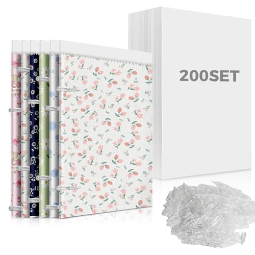 Set of 200 Fabric Organizer Boards Measuring 7.5 X 10.5 Inches Neat and Easy Comic Book Boards for Fabric Storage Magazines and Books This Includes 400 Plastic Alligator Clips for Secure Fastening