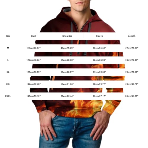 Sudadera con capucha informal con estampado completo y efecto cortavientos 4