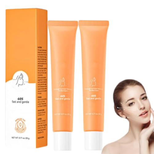 Crema depilatoria facial, crema depilatoria facial para mujeres, depilación del labio superior, crema depilatoria suave y eficaz, piel suave y duradera, para todo tipo de piel (2 piezas)