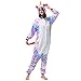 Produktbild Katara 1744 (30+ Designs) Einhorn-Kostüm Lila-weiß, Unisex Onesie/ Pyjama-Qualität für Erwachsene & Teenager