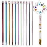 Chiluxendo 11 Piezas Agujas Crochet Hooks, 2 mm-8 mm Ganchillos Crochet Kit,...