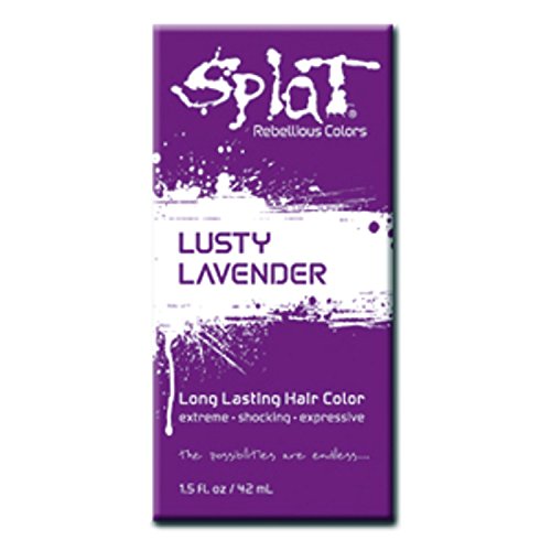 Splat Singles Hair Color Dye Foil Packs 1.5 Oz Semi-permanent Color Colour (Lusty lavender Purple)