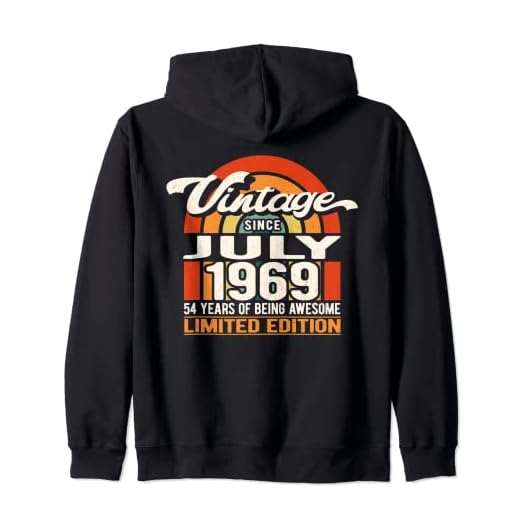 54 Years of Being Awesome Vintage Julio 1969 - Cumpleaños 54 Sudadera con Capucha