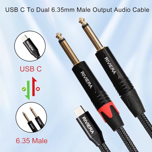 Cable de audio USB C a 6.35mm 3.0 m RIVIERA miniatura 4