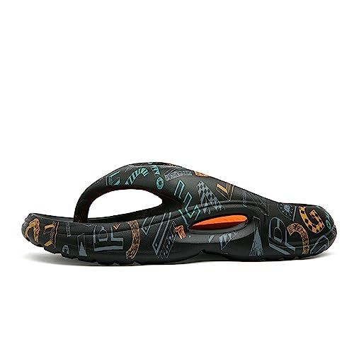 Men's summer flip-flops cool mop EVA lightweight high elastic comfortable soft breathable anti-skid wear-resistant thick bottom side hole fashionable casual2