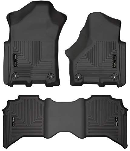 Husky Liners Fits 2019 Dodge Ram 2500 Crew Cab Weatherbeater Front & 2nd Seat Floor Mats