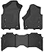 Husky Liners Fits 2019 Dodge Ram 3500 Crew Cab Weatherbeater Front & 2nd Seat Floor Mats,Black,94091