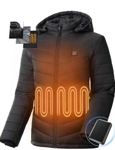 Vestego Heated Jacket for Women with Battery Pack, Winter Coat Gifts - image 3