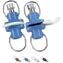 BLUEWING 2pcs Zirconia Outrigger and Flat Line Release Clip UV Resistance for Trolling Fishing with 0-40 lbs Adjustable Tension