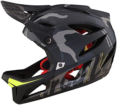 Troy Lee Designs Stage Signature Camo Full Face Mountain Bike Helmet for Max Ventilation Lightweight MIPS EPP EPS Racing Downhill DH BMX MTB - Adult Men Women (Black, XS/SM)
