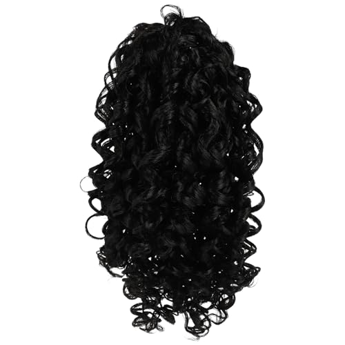 Extension queue de cheval bouclée noire 35 cm taille unique pour femme